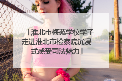 淮北市梅苑学校学子走进淮北市检察院沉浸式感受司法魅力